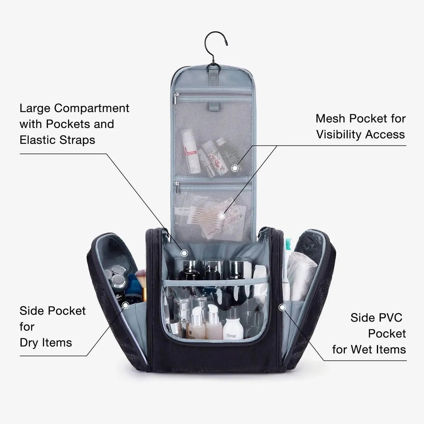Travel Hanging Toiletry Bag