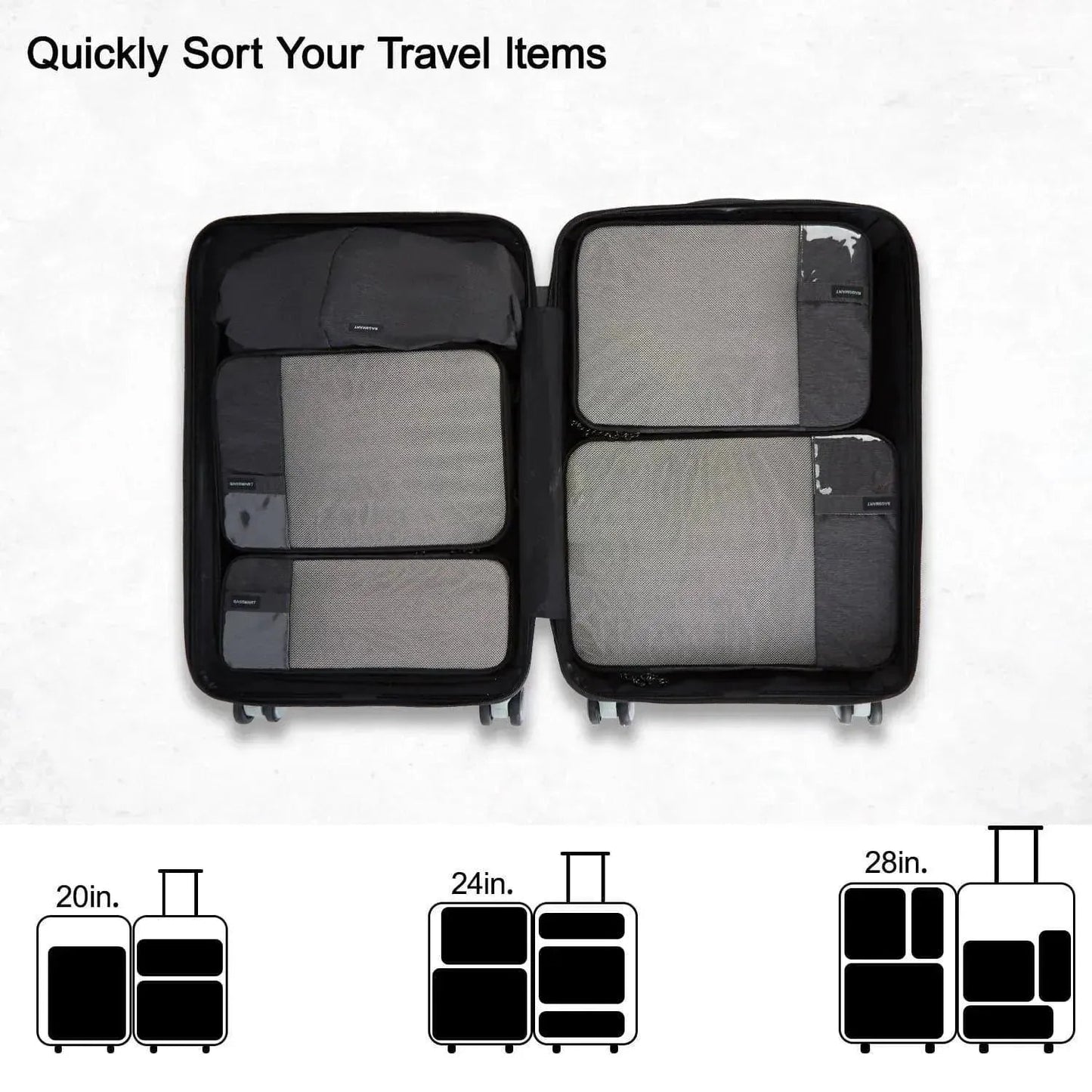 Compression Packing Cubes 6 PCS