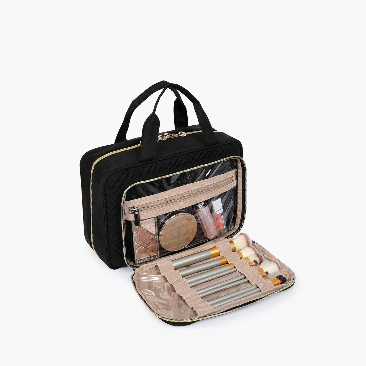 Pink hanging toiletry bag