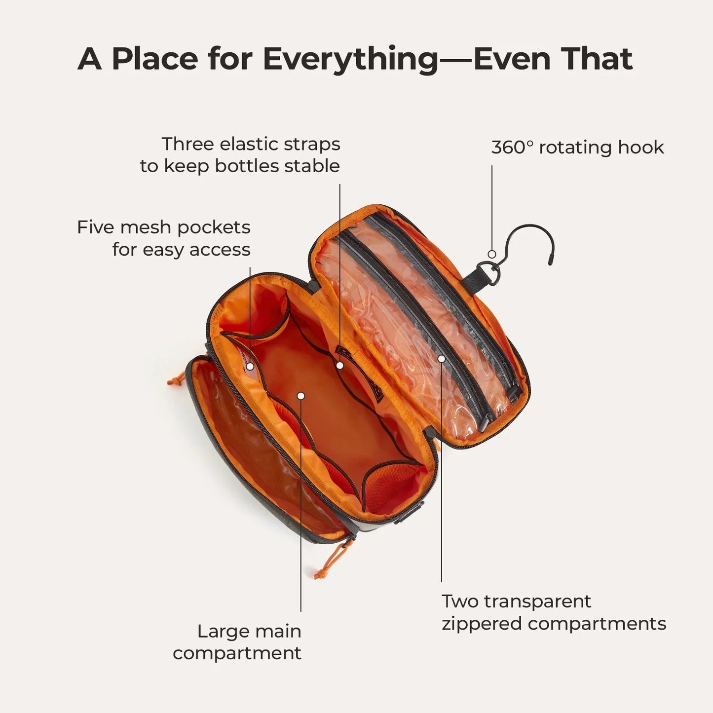 4.5L Hanging Toiletry Bag