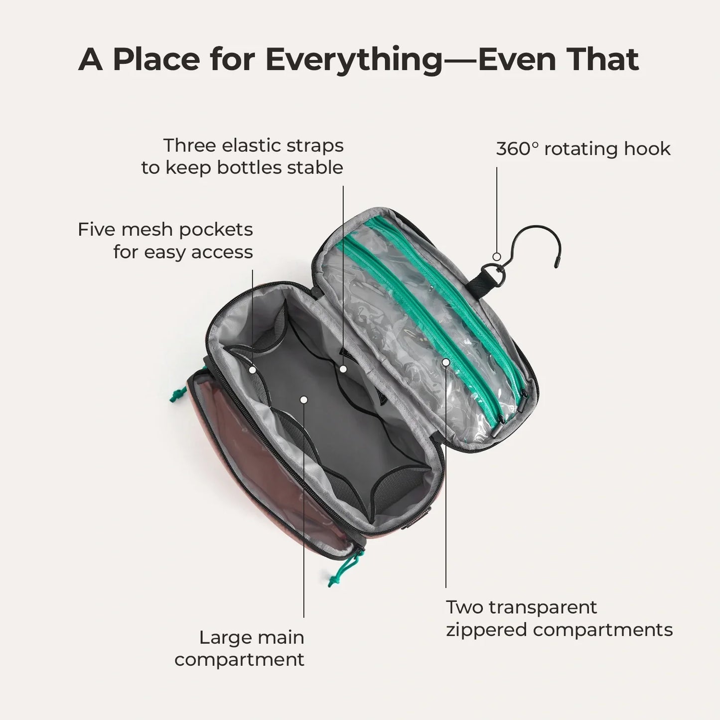 4.5L Hanging Toiletry Bag