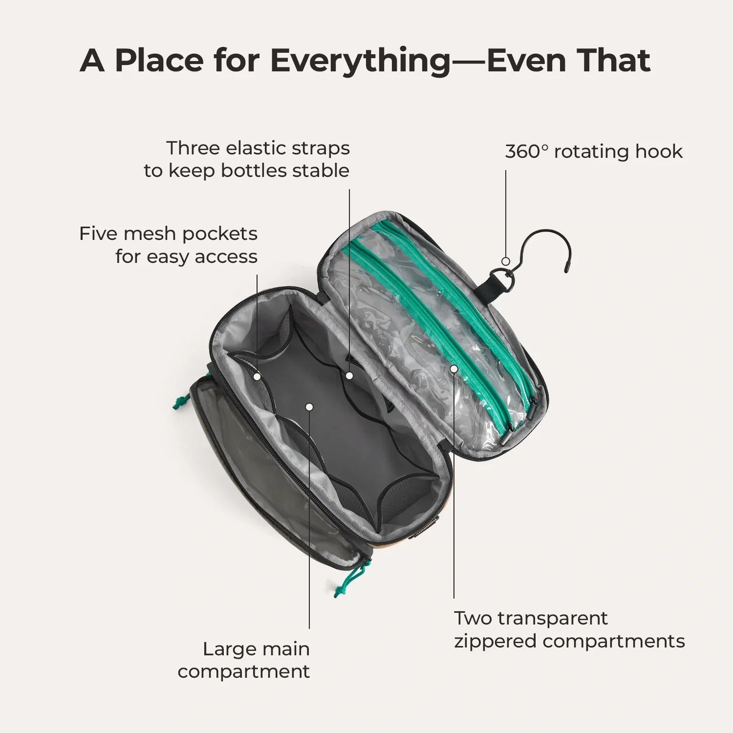 4.5L Hanging Toiletry Bag