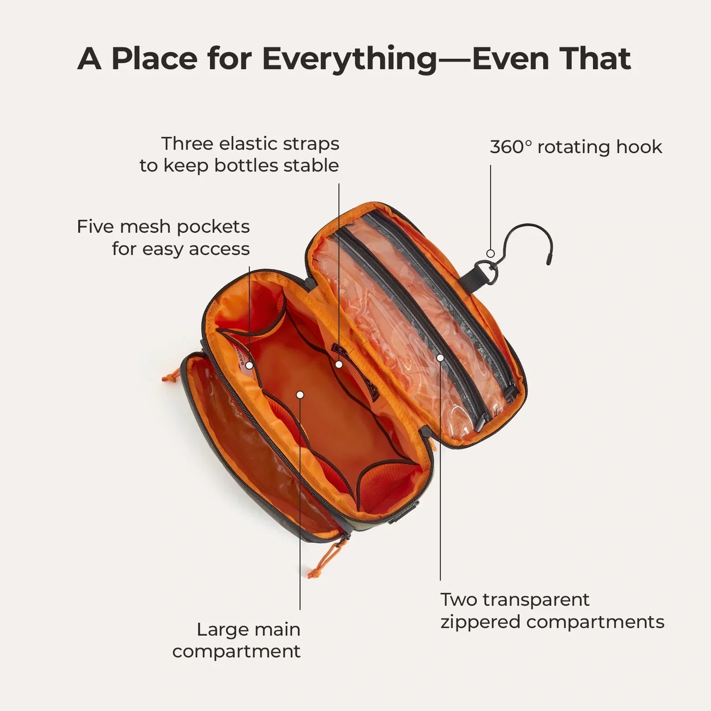 4.5L Hanging Toiletry Bag