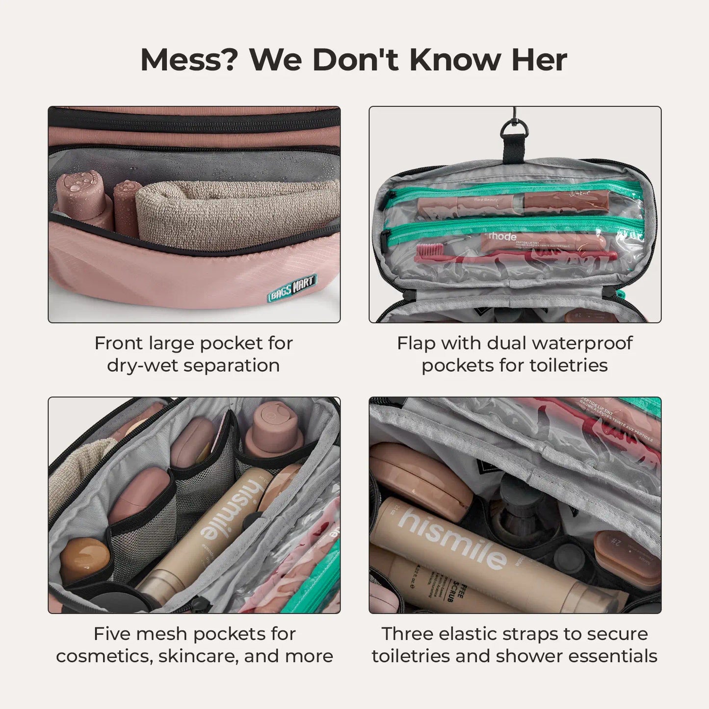 4.5L Hanging Toiletry Bag