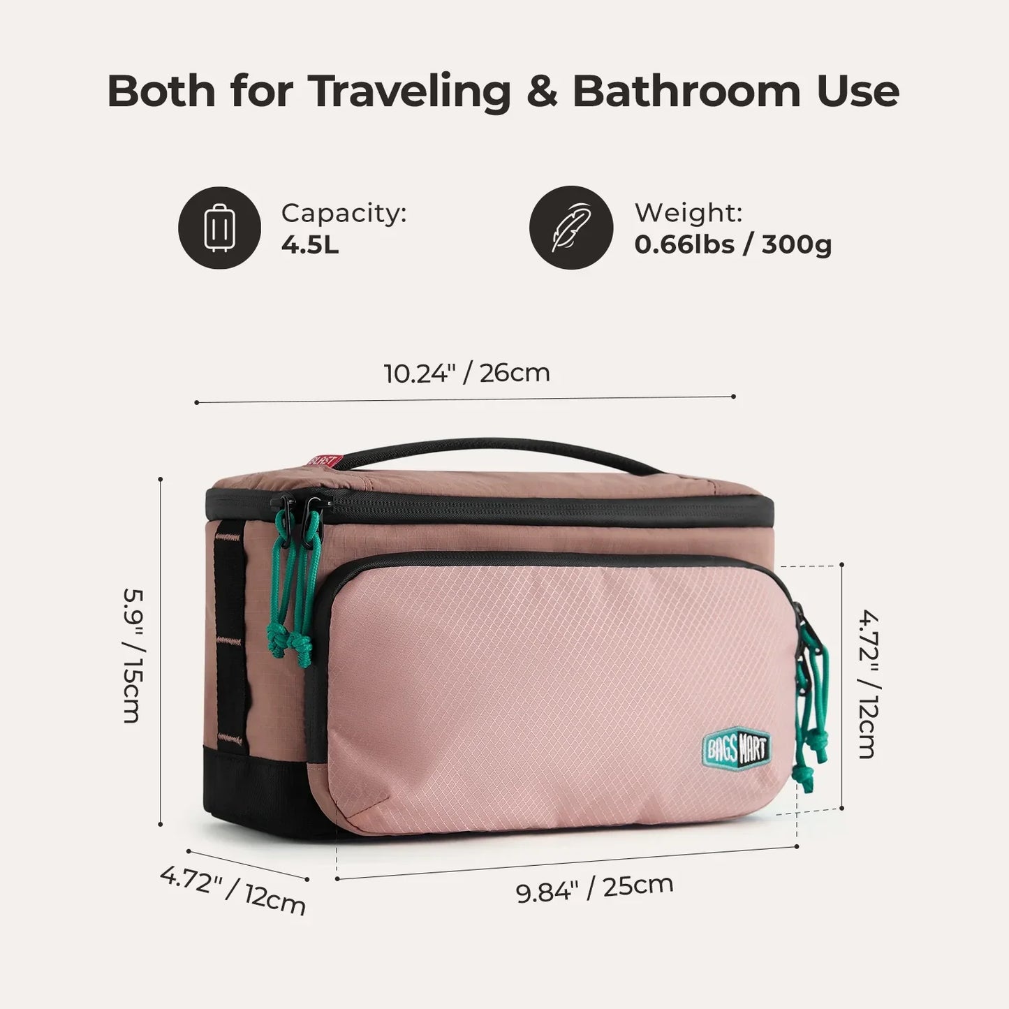 4.5L Hanging Toiletry Bag