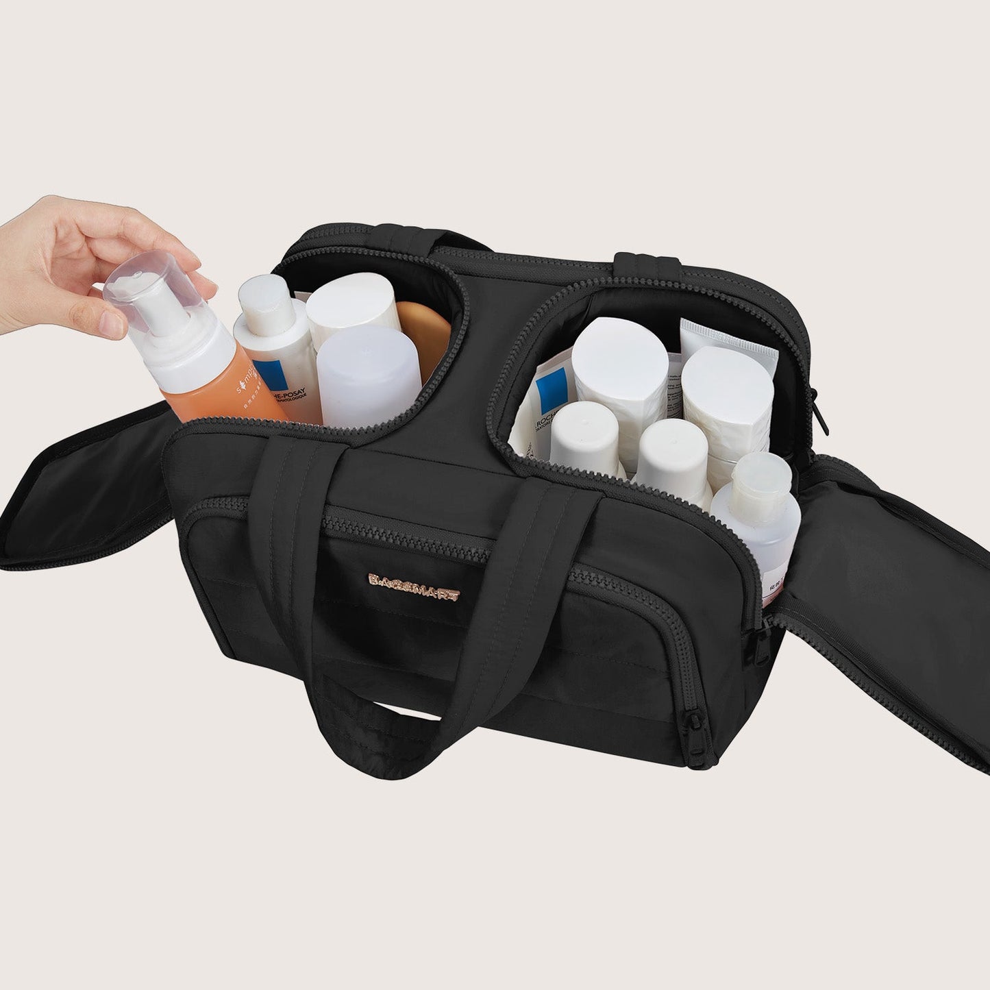 Crush the toiletry bag