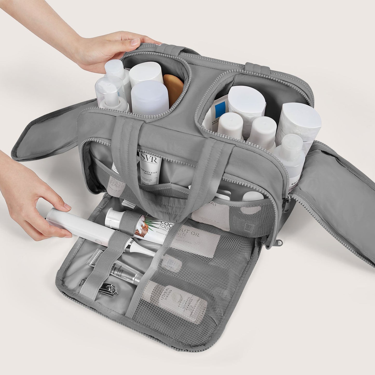 Crush the toiletry bag