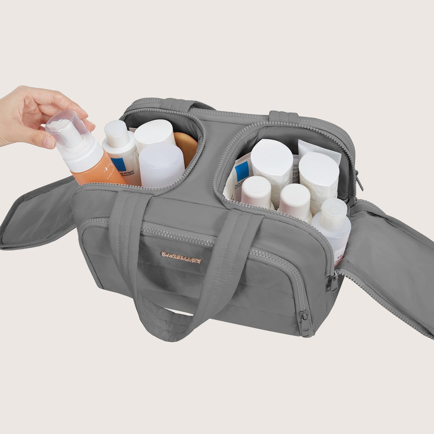 Crush the toiletry bag