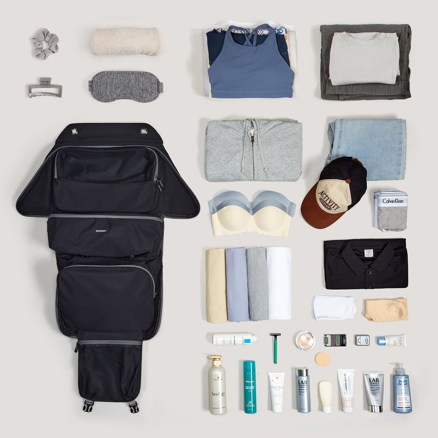 Portable Closet Carry On Hanging Packing Cubes