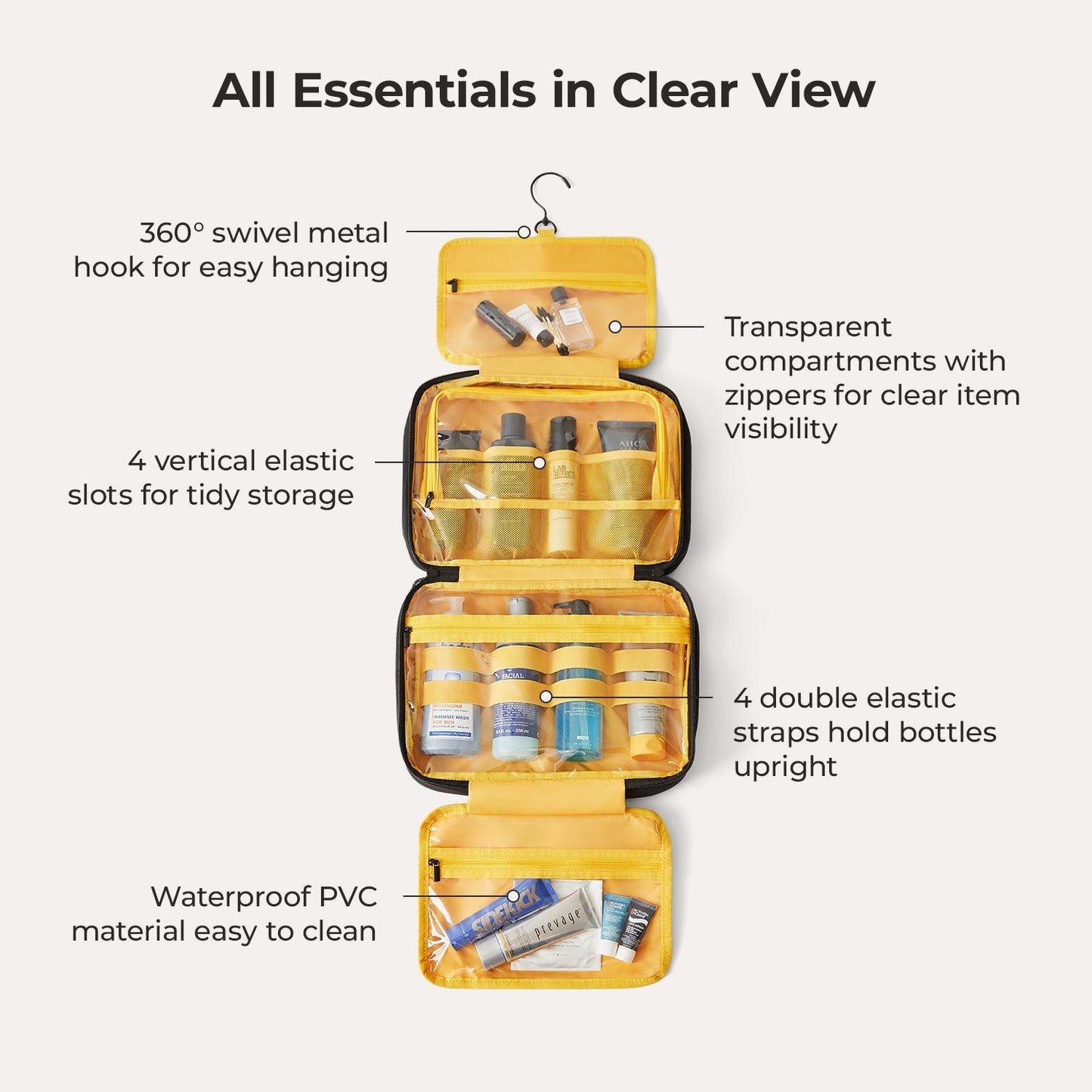 (free gift) Paz Hanging Toiletry Bag