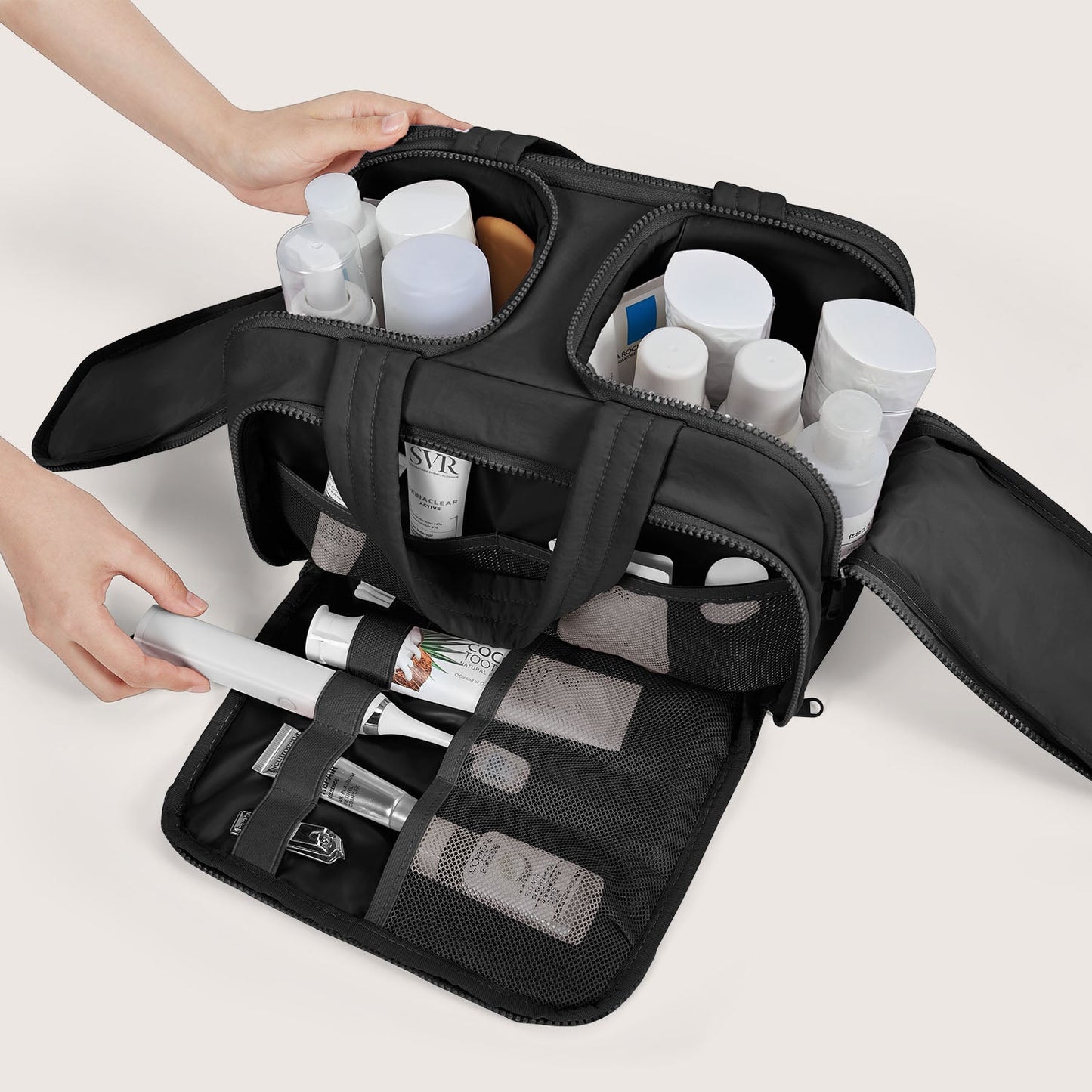 Crush the toiletry bag
