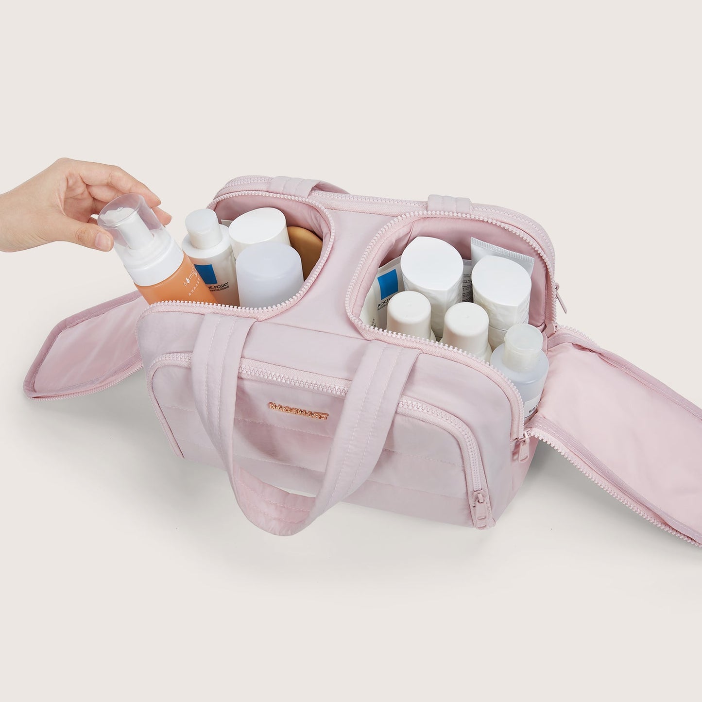 Crush the toiletry bag