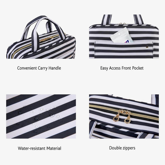 Space-saving toiletry bag