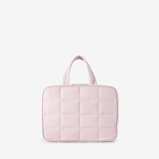 Pink hanging transparent toiletry bag